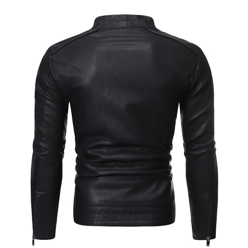New European And American Men's Motorcycle Leather Jackets Leather Jacket 84.72