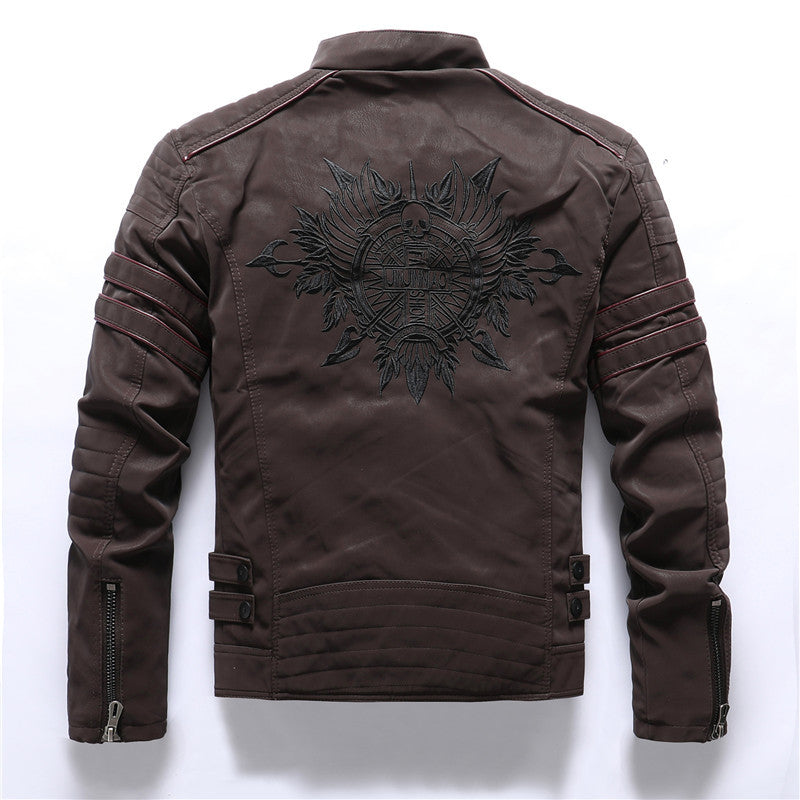 Men Fashion Pu Leather Jackets Coats Leather Jacket 106.65