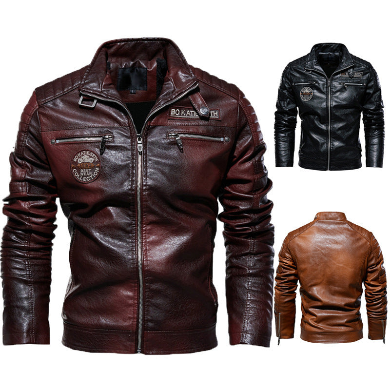 Motorcycle wear modern Hardman plush leather Leather Jacket 95.84