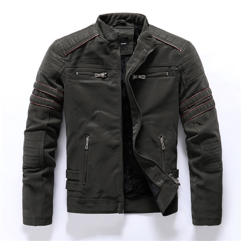 Men Fashion Pu Leather Jackets Coats Leather Jacket 106.65