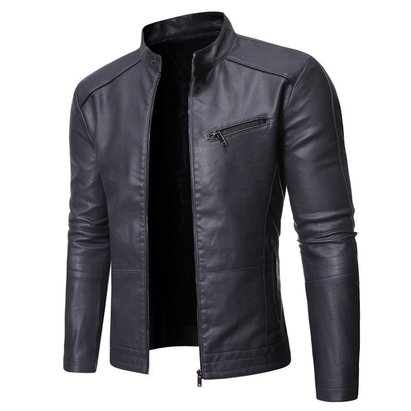 New European And American Men's Motorcycle Leather Jackets Leather Jacket 84.72