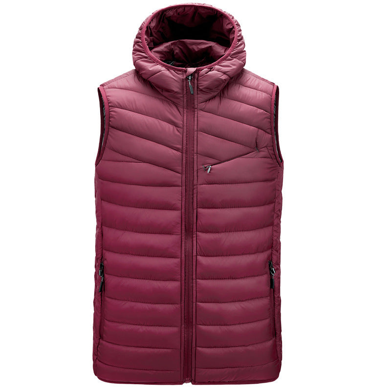 New Autumn And Winter Thin Cotton Jacket Men's Cotton Jacket  Leather Jacket 69.92 Wine-Red-XL
