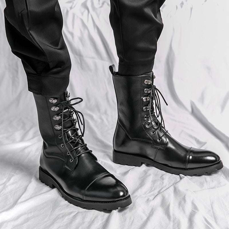 Fall Winter Lace-up Booties Black Locomotive Denim  Footwear 72.93 