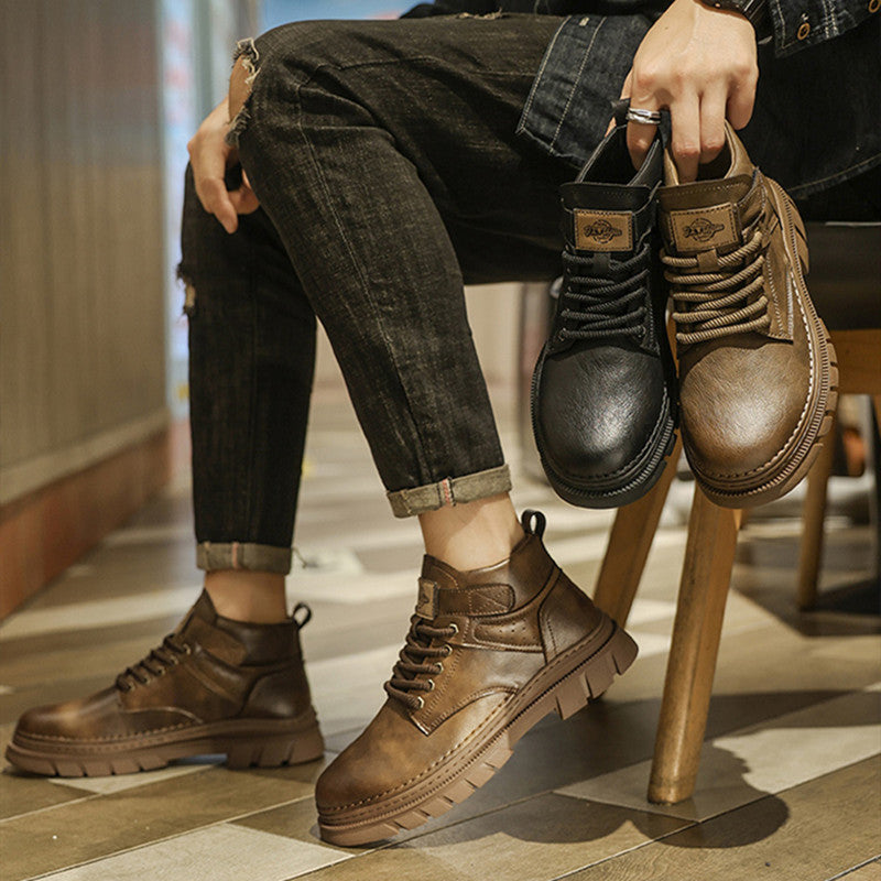 Martin Boots Men's High Top Working Wear Retro  Footwear 208.05 