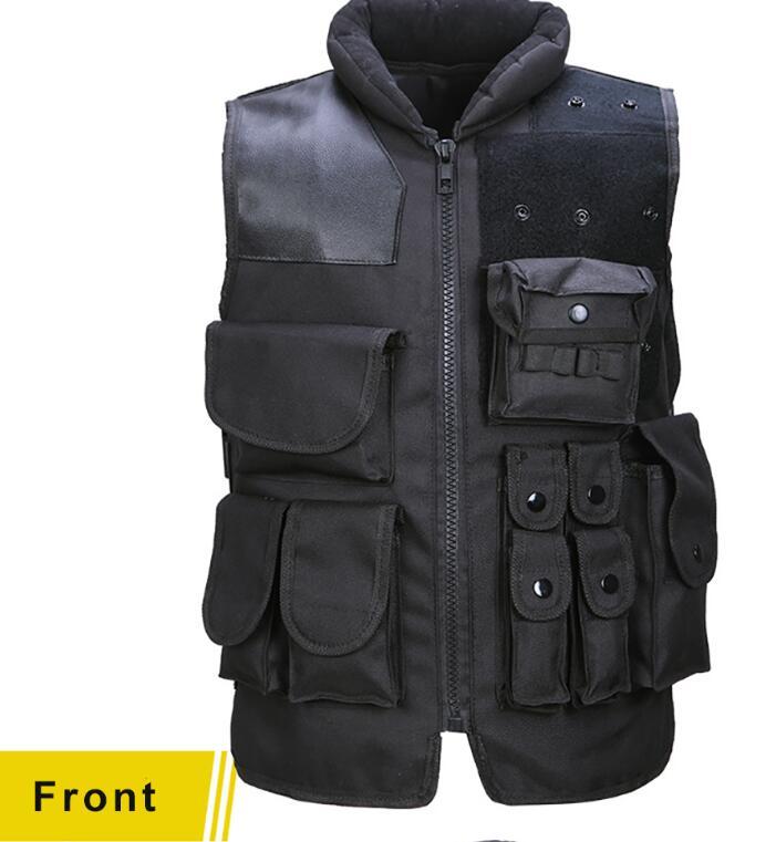 Tactical Vest Black Mens Military Hunting Vest  Leather Jacket 78.53 
