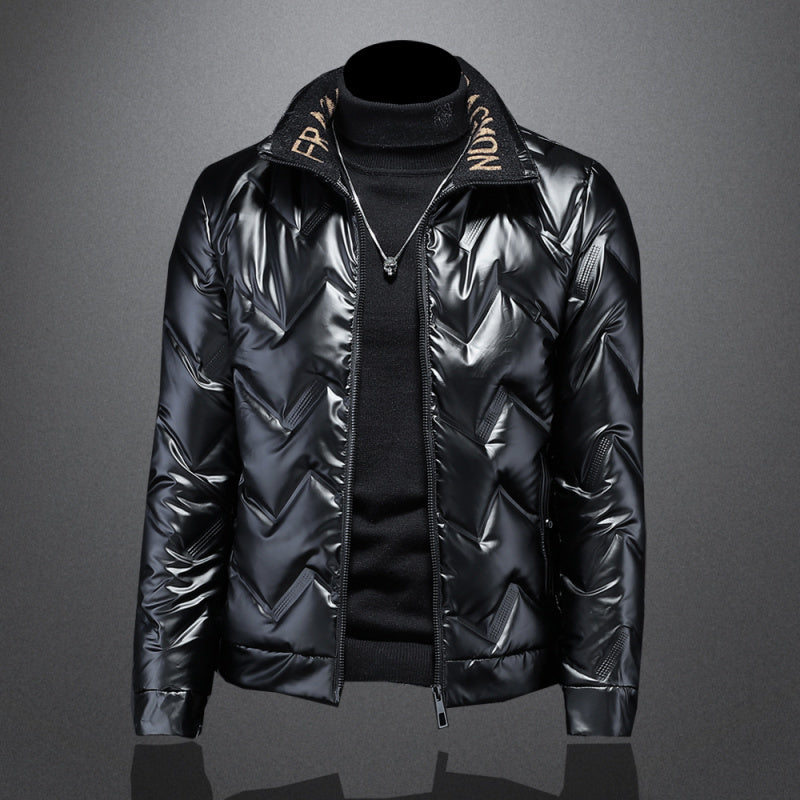 Motorcycle jacket down jacket  Leather Jacket 158.68 Black-XXL