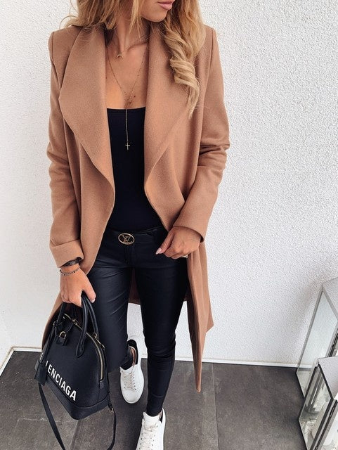 Coat Jacket Jackets For Women Puffer Outerwear Ladies  Leather Jacket 71.00 Khaki-XXL