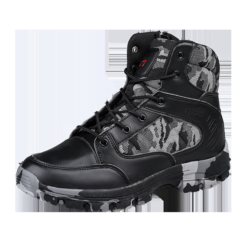 Outdoor Travel Men's High-top Hiking Shoes  Footwear  