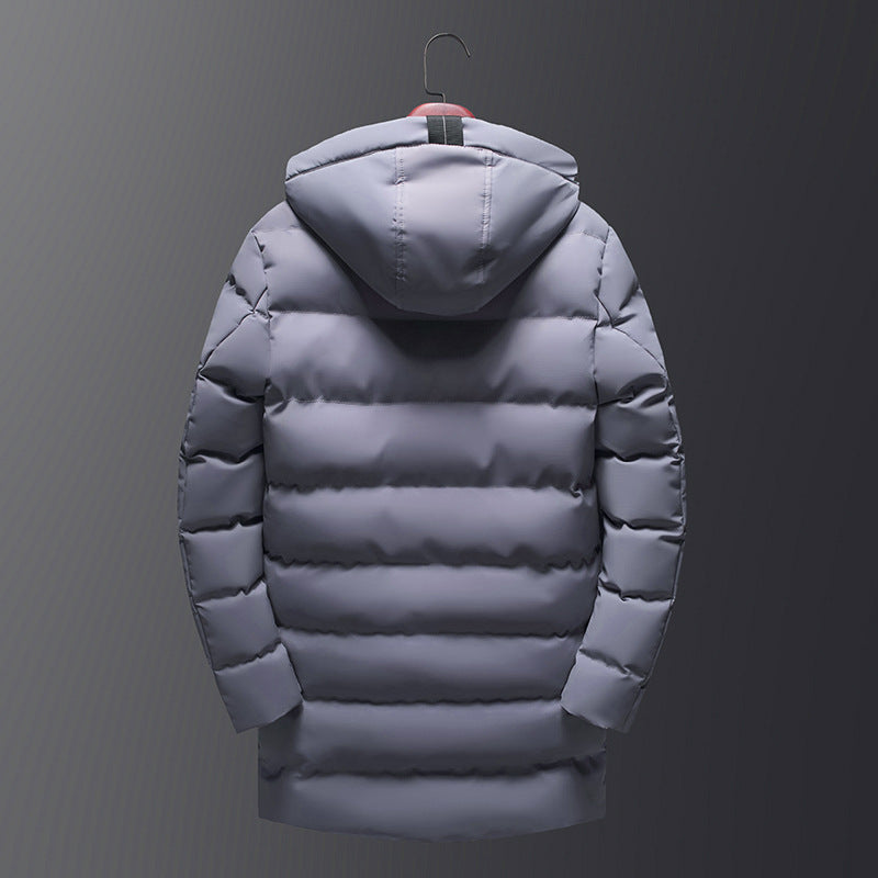 Men's mid-length thick down padded jacket  Leather Jacket 73.78 