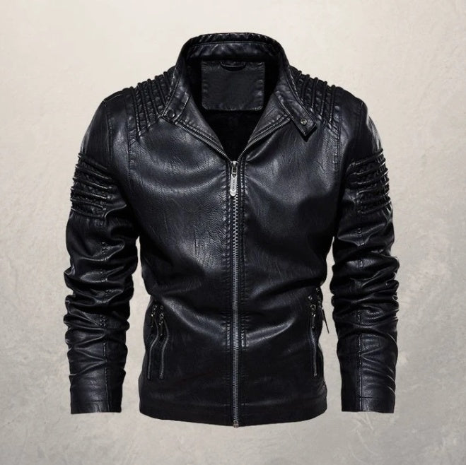 Men's leather clothing  Leather Jacket 141.57 Black-XXL