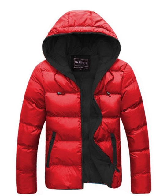 High Quality Candy Color Mens Jackets  Leather Jacket 47.71 Red-Xl