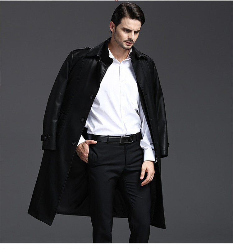 Men's leather coat  Leather Jacket 268.91 