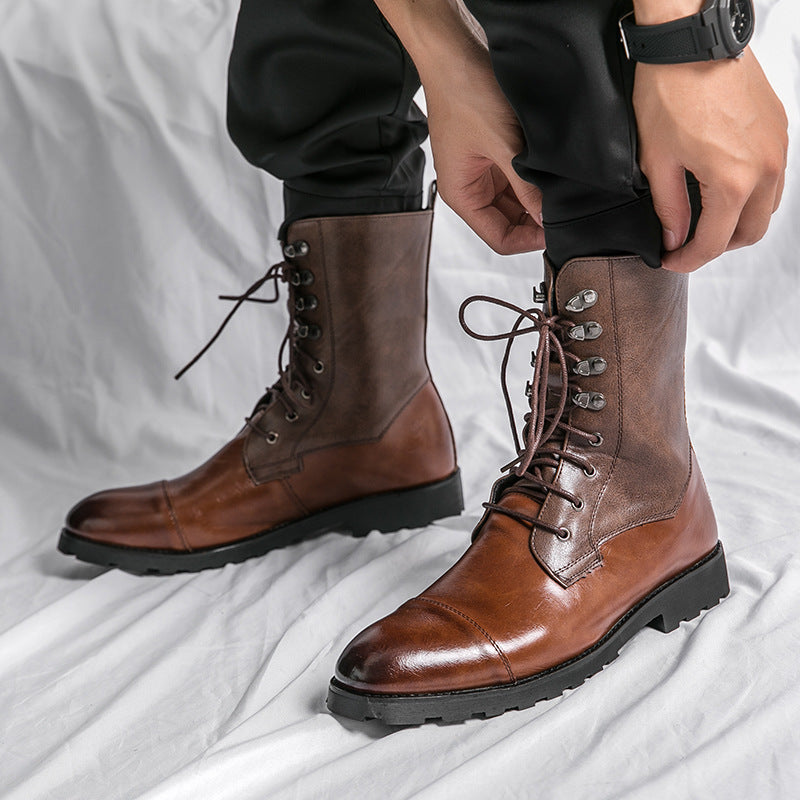 Fall Winter Lace-up Booties Black Locomotive Denim  Footwear 72.93 