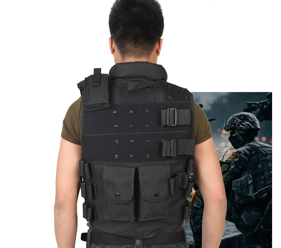 Tactical Vest Black Mens Military Hunting Vest  Leather Jacket 78.53 