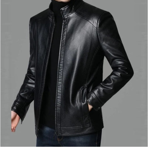 Middle-Aged And Elderly Men's Leather Jackets  Leather Jacket 67.00 