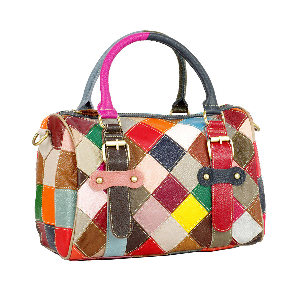 Women Cowhide Genuine Leather Handbags High Quality
