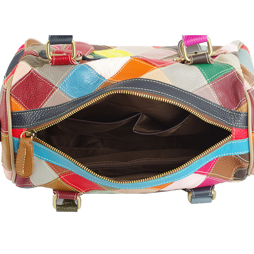 Women Cowhide Genuine Leather Handbags High Quality