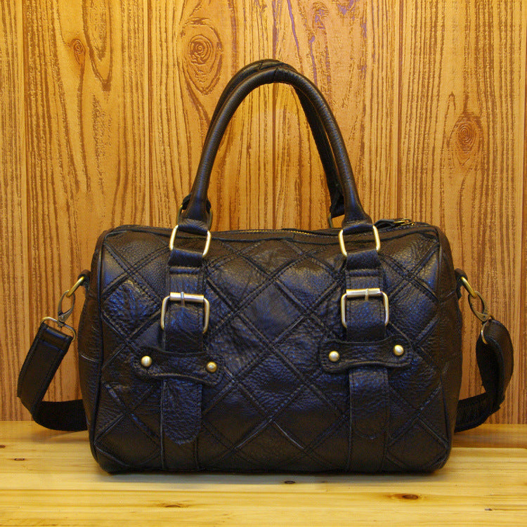 Women Cowhide Genuine Leather Handbags High Quality