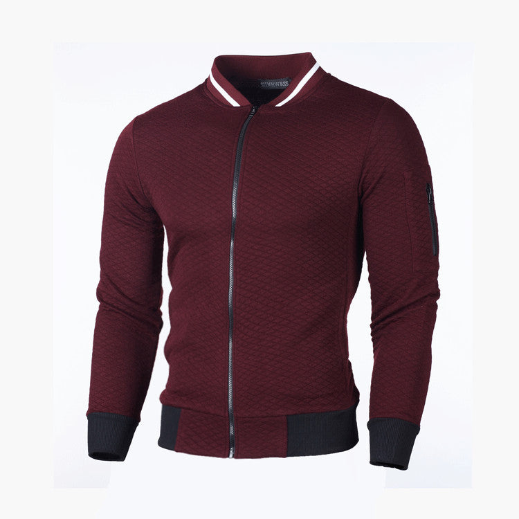 Zipper Design Mens Jacket  Leather Jacket 54.24 