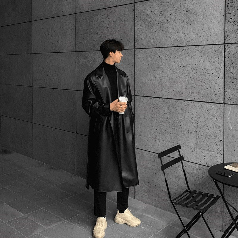 Imitation Leather Spring Slim Leather Men's Korean Version Of The Trend  Leather Jacket 264.98 