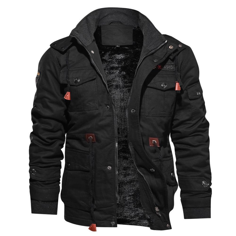 Men's Winter Fleece Jackets Warm Hooded Coat Product vendor