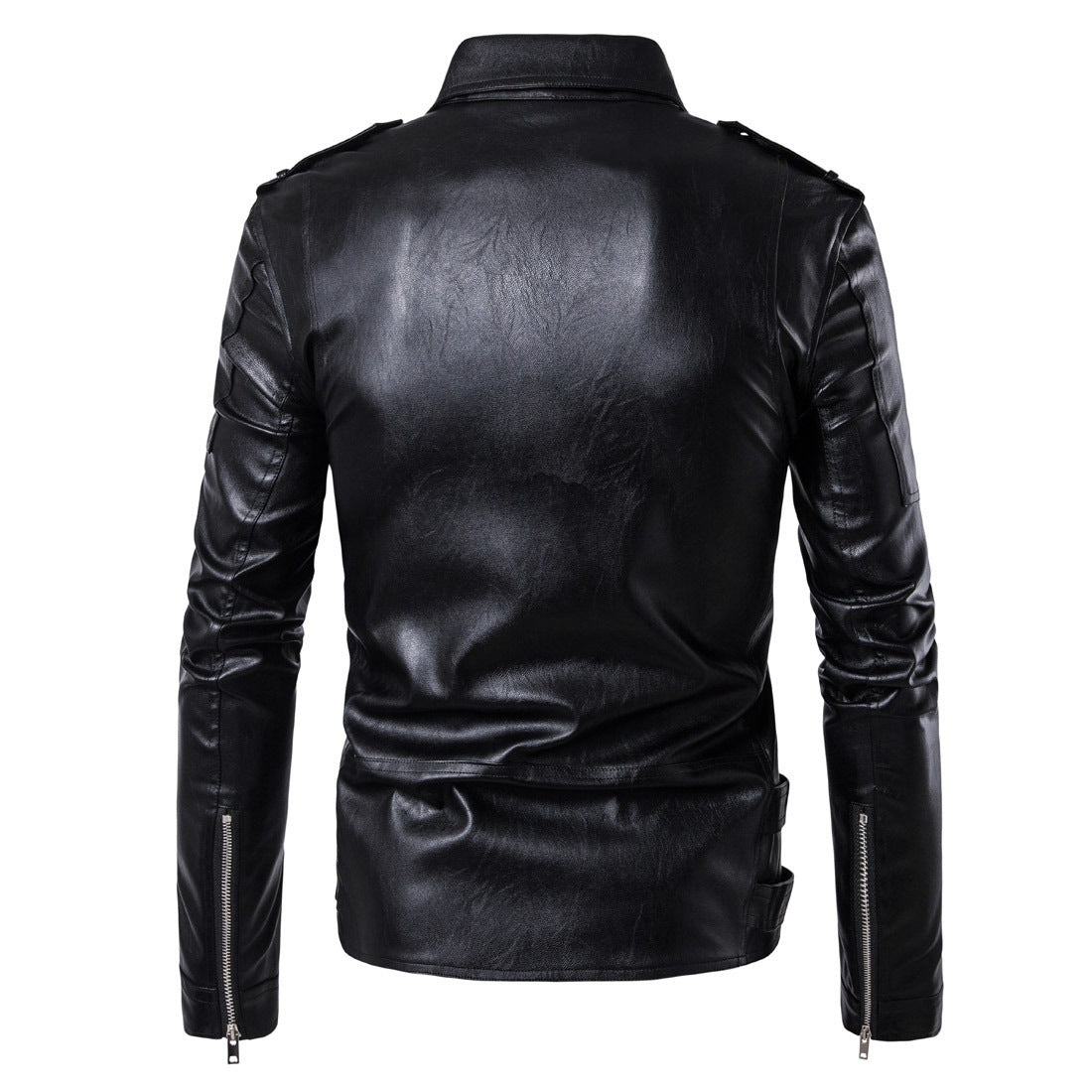 Ouma Punk Men's Leather Carripi Motorcycle  Leather Jacket 106.31 