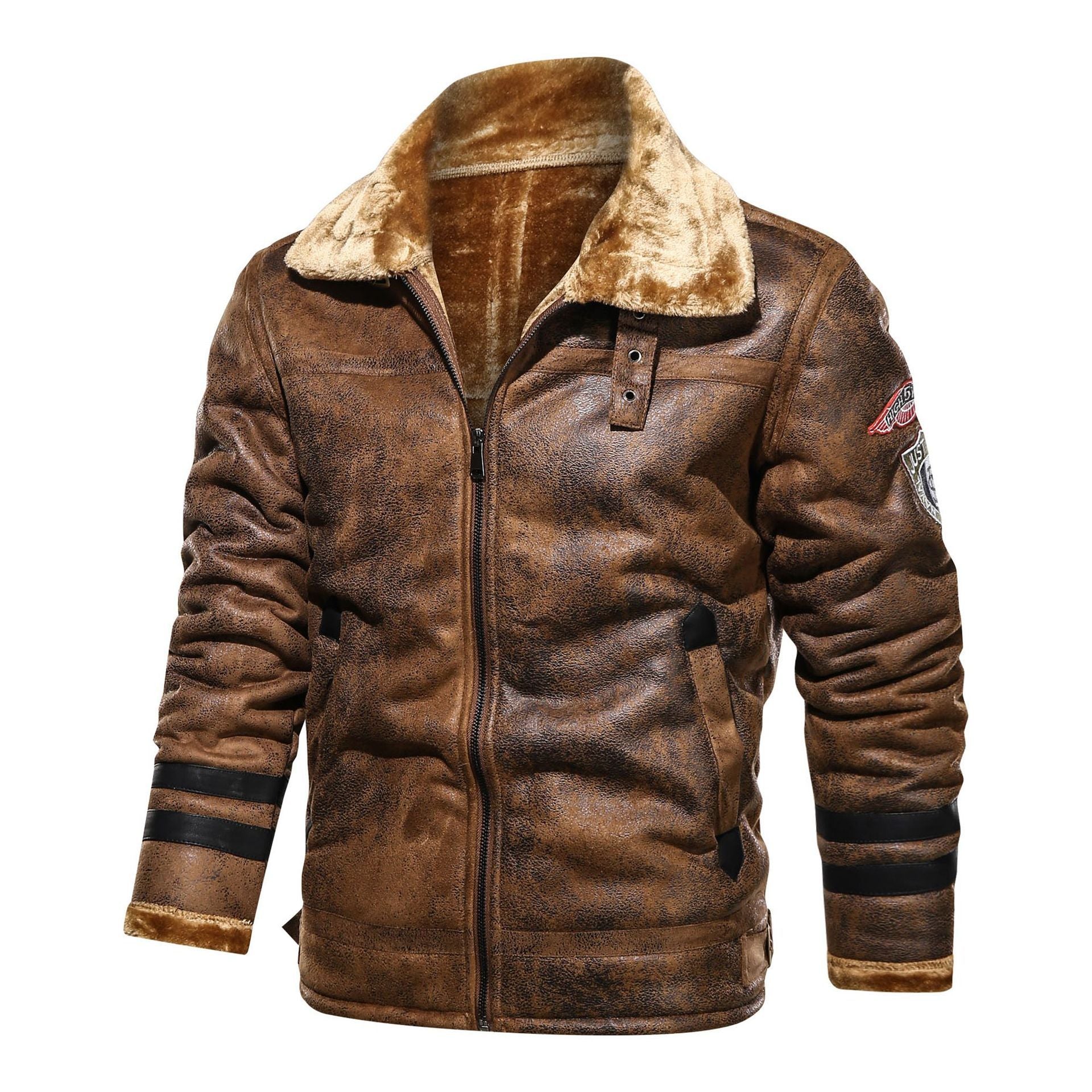 Motorcycle retro jacket  Leather Jacket 134.47 