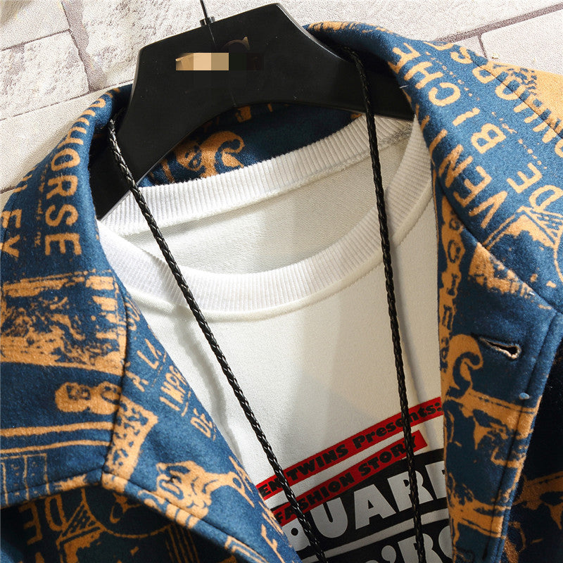 Oversized original lapel jacket  Leather Jacket 80.39 