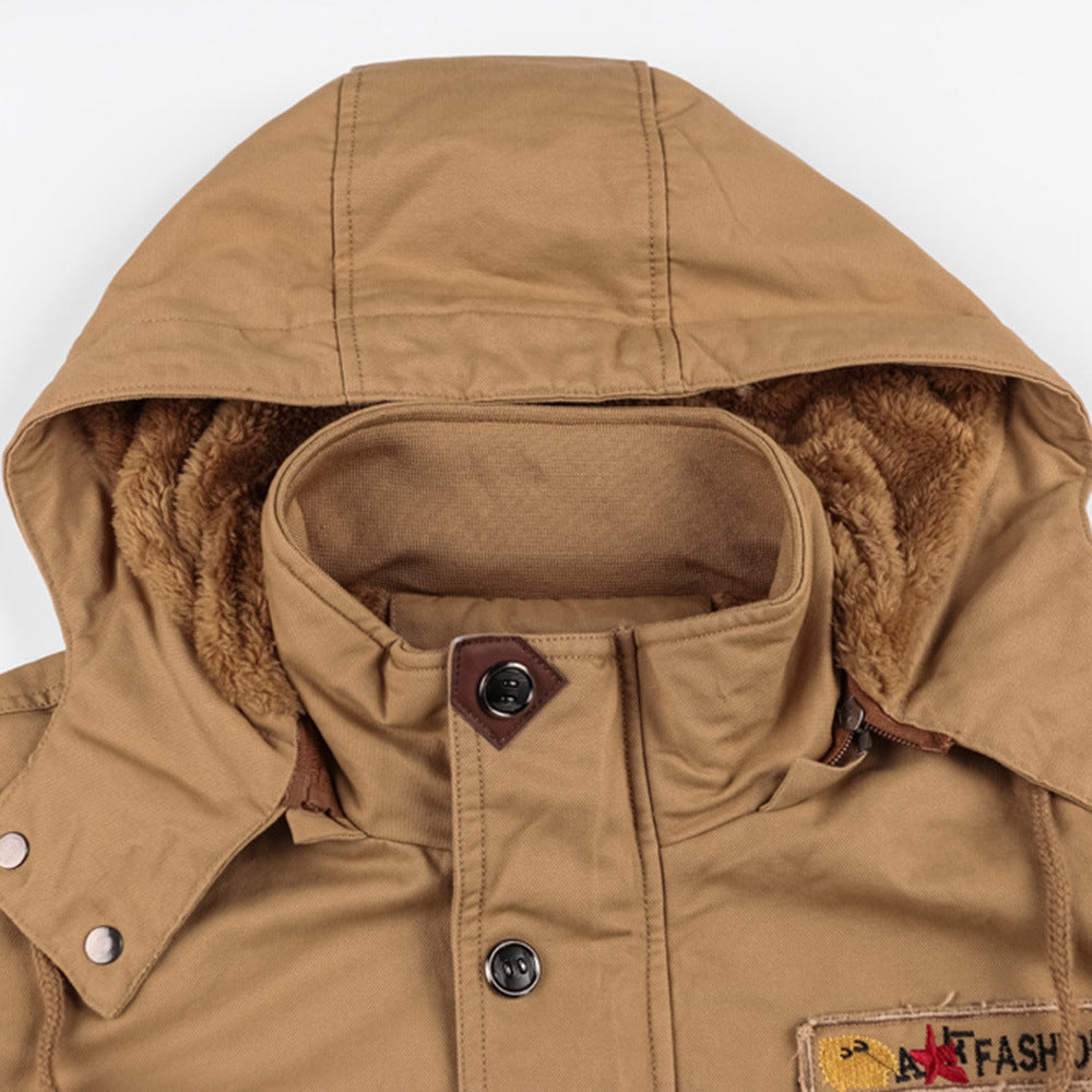Men's Winter Fleece Jackets Warm Hooded Coat Product vendor