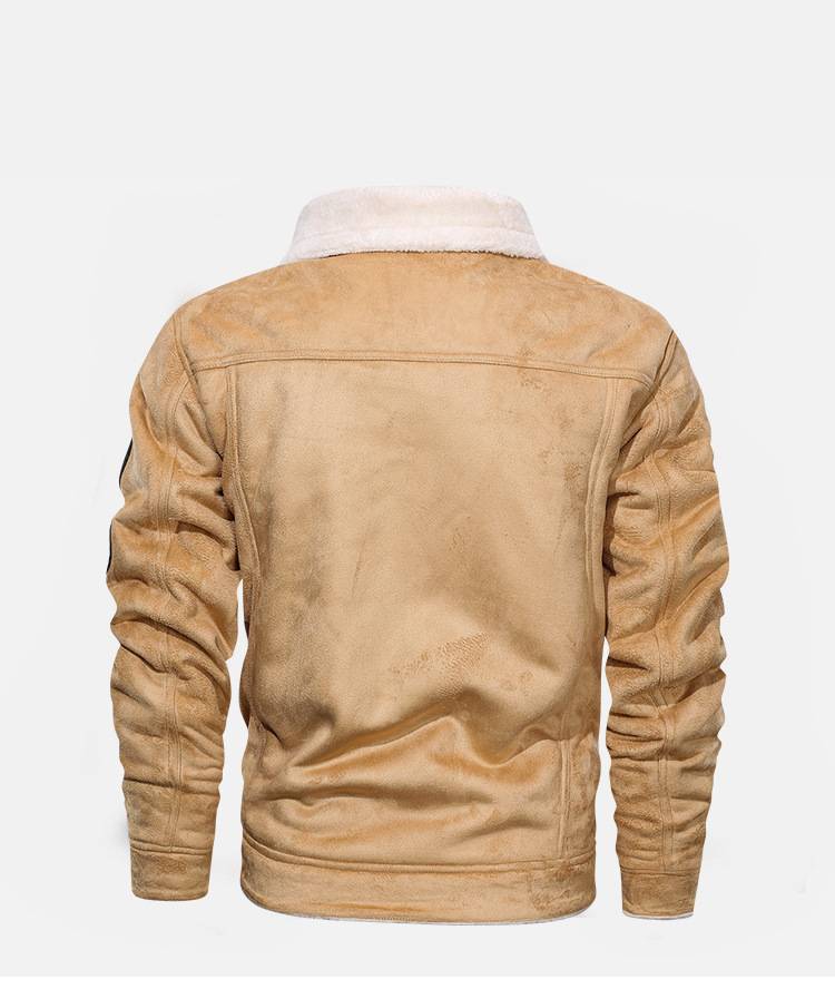 Fur integrated leather clothing  Leather Jacket 107.30 