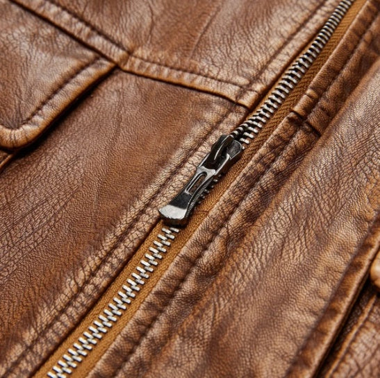 New men's leather clothing  Leather Jacket 184.91 