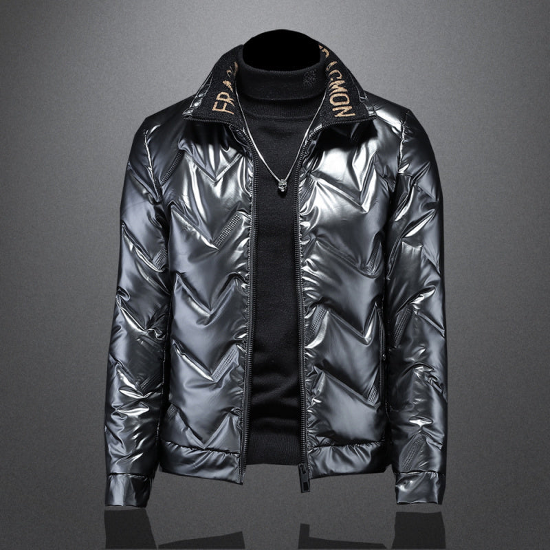 Motorcycle jacket down jacket  Leather Jacket 158.68 Grey-XXL