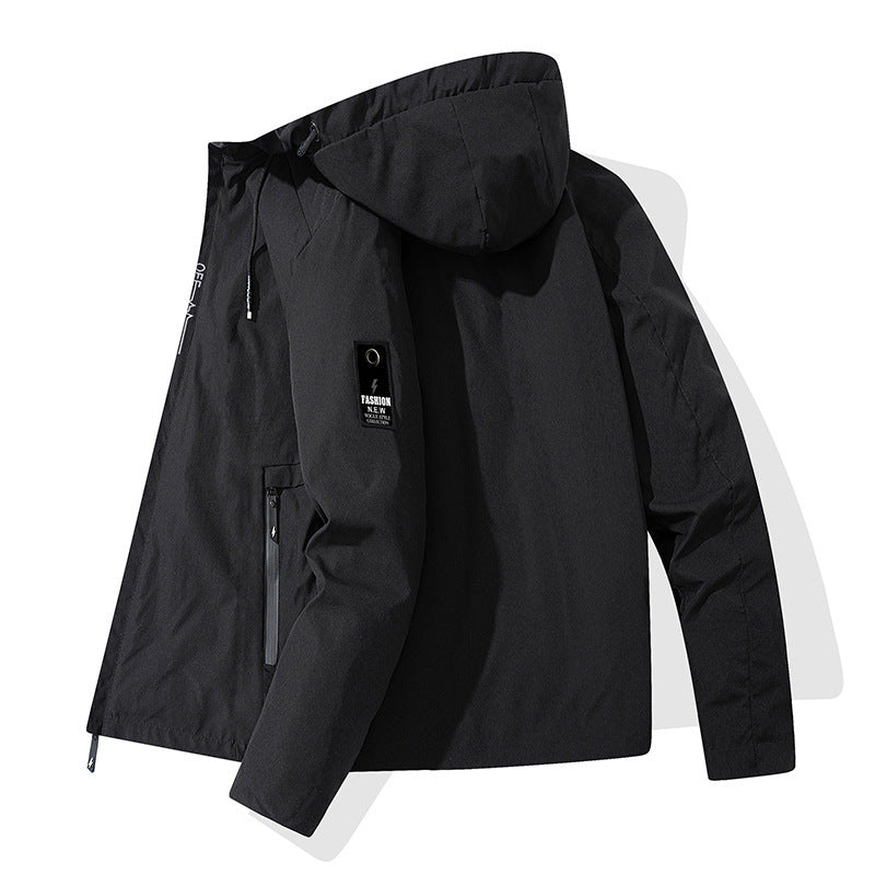 Men Overcoat Bomber Jackets  Leather Jacket 28.28 Black2-XXL