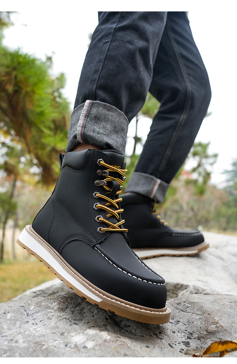 Men's Safety Shoes Deodorant And Breathable Anti-smashing  Footwear  