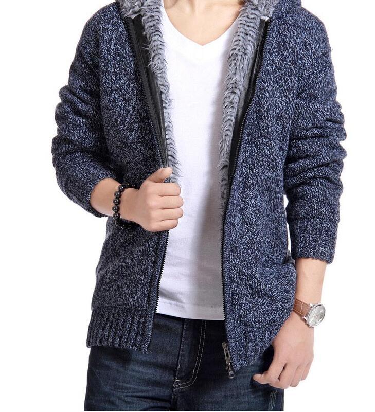 Warm Jackets  Leather Jacket 51.92 Blue-XXL