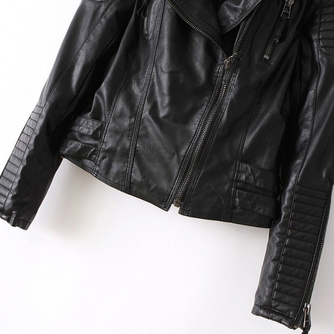 Locomotive PU leather clothing  Leather Jacket 87.50 