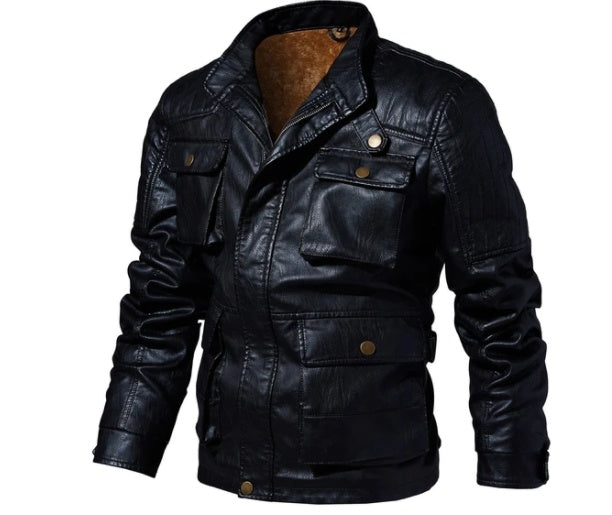 New men's leather clothing  Leather Jacket 184.91 