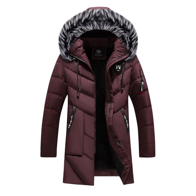 Omi Men's Winter Jackets  Leather Jacket 123.35 Red-XXXL