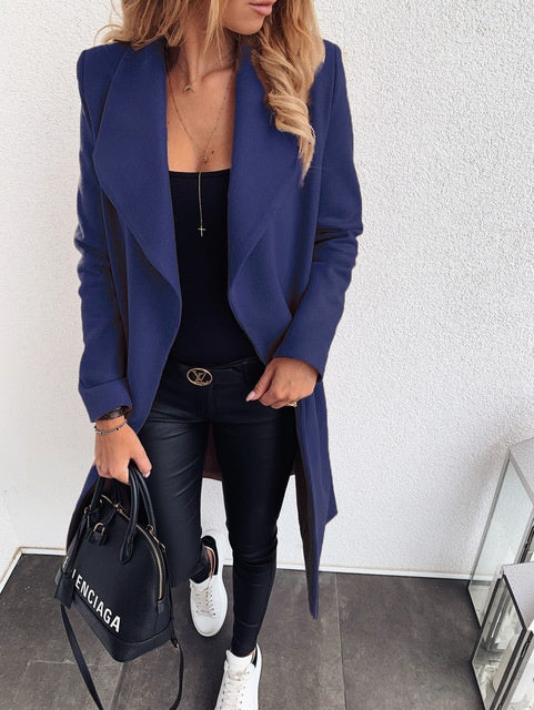 Coat Jacket Jackets For Women Puffer Outerwear Ladies  Leather Jacket 71.00 Navy-blue-XXL