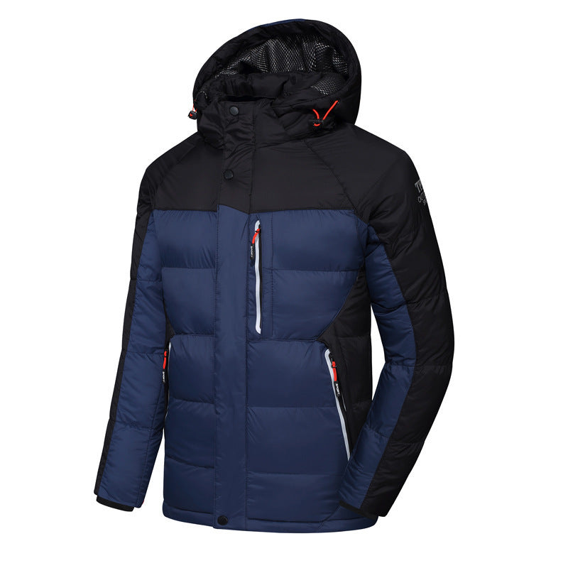 Men's sports padded hooded warm cotton jacket  Leather Jacket 174.20 