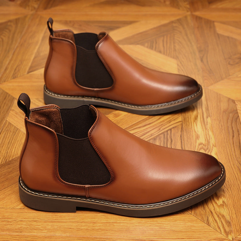 Formal Pointed-toe Leather Boots  Footwear 82.00 