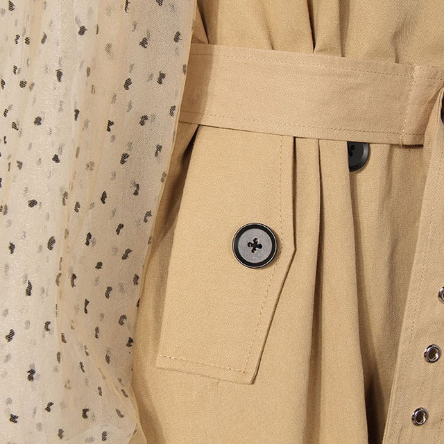 Coat And Trench Coat Women's Mid-length  Leather Jacket  