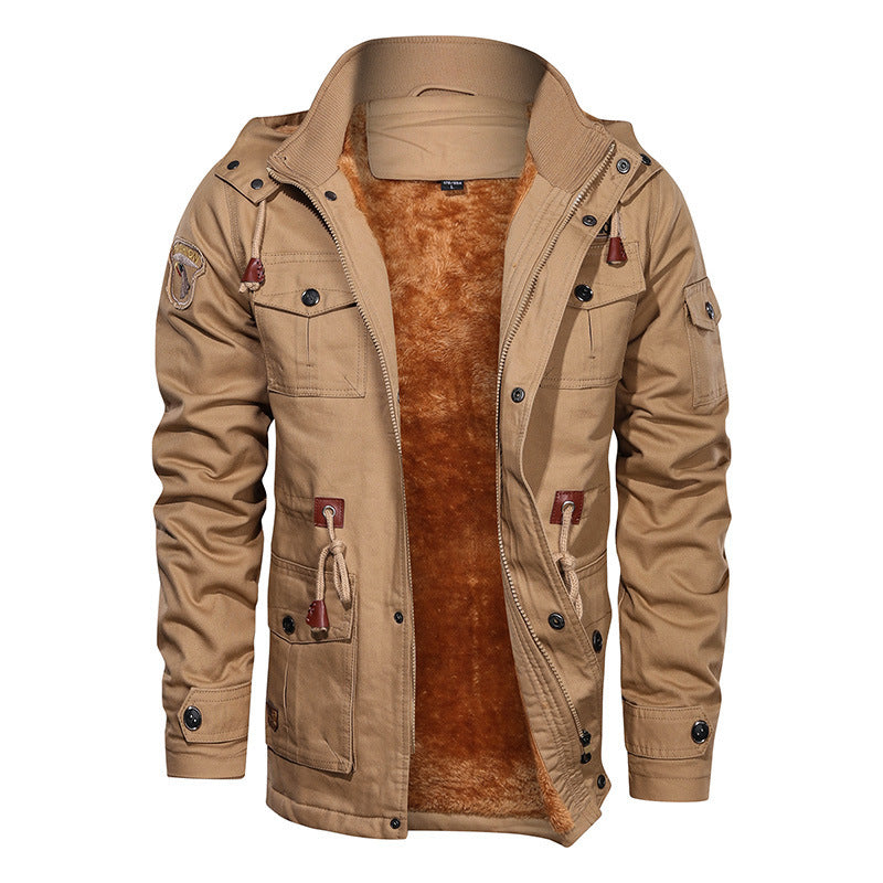 Men's Winter Fleece Jackets Warm Hooded Coat Product vendor