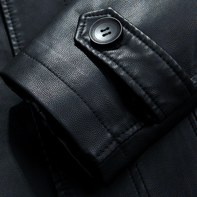 Men's leather coat  Leather Jacket 268.91 