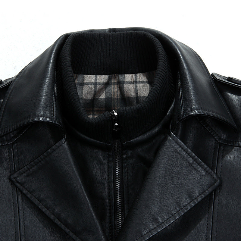Men's leather coat  Leather Jacket 268.91 