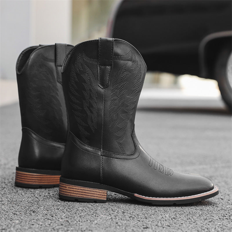 Western Denim Boots Fashion Embroidered  Footwear 85.52 