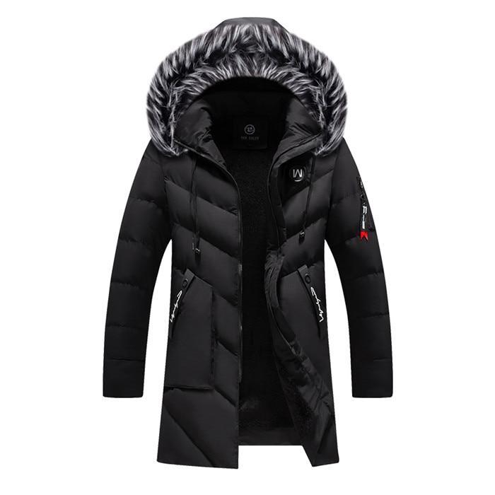 Omi Men's Winter Jackets  Leather Jacket 123.35 Black-XXXL