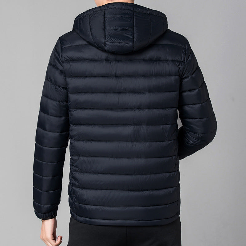 Cotton Coat Thin Silk Cotton Men's Outfit Cotton Jacket Double-sided Wear  Leather Jacket  