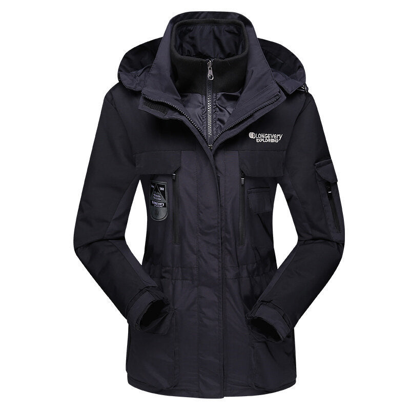 Three In One Jacket With Two Detachable Jackets  Leather Jacket  