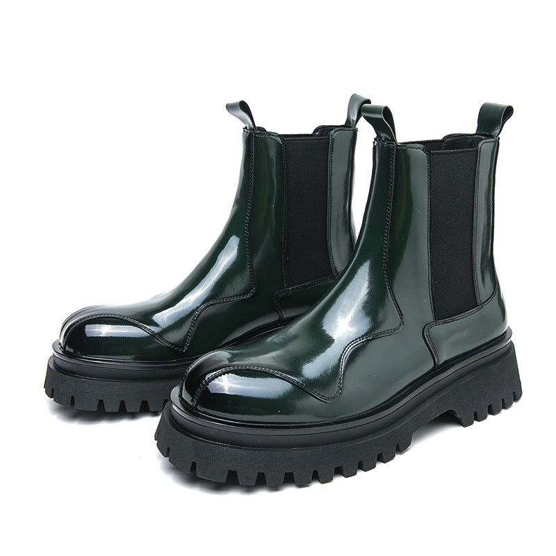 British Glossy Ankle Boots For Men  Footwear 75.51 